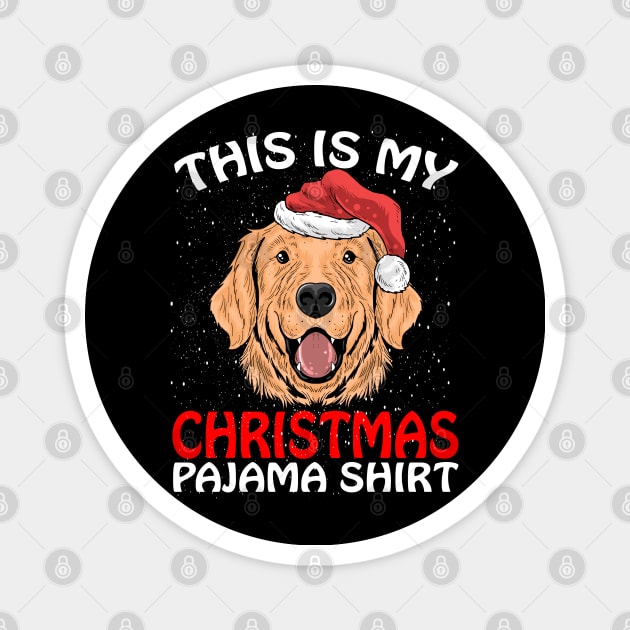 This is my Christmas Pajama Shirt DOG Santa Magnet by intelus